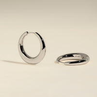 Dome XL Hoops in Silver-Astrid & Miyu