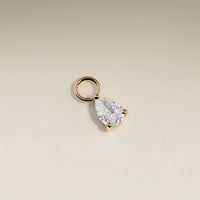 Diamond April Earring Charm in Solid Gold-Astrid & Miyu