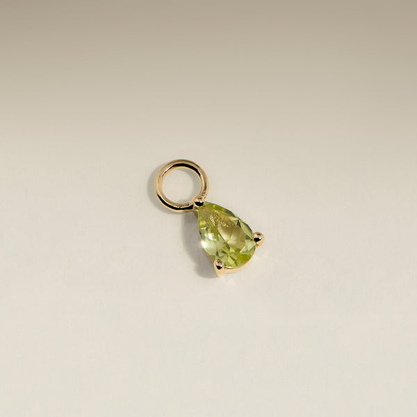 Olivine August Earring Charm in Solid Gold-Astrid & Miyu