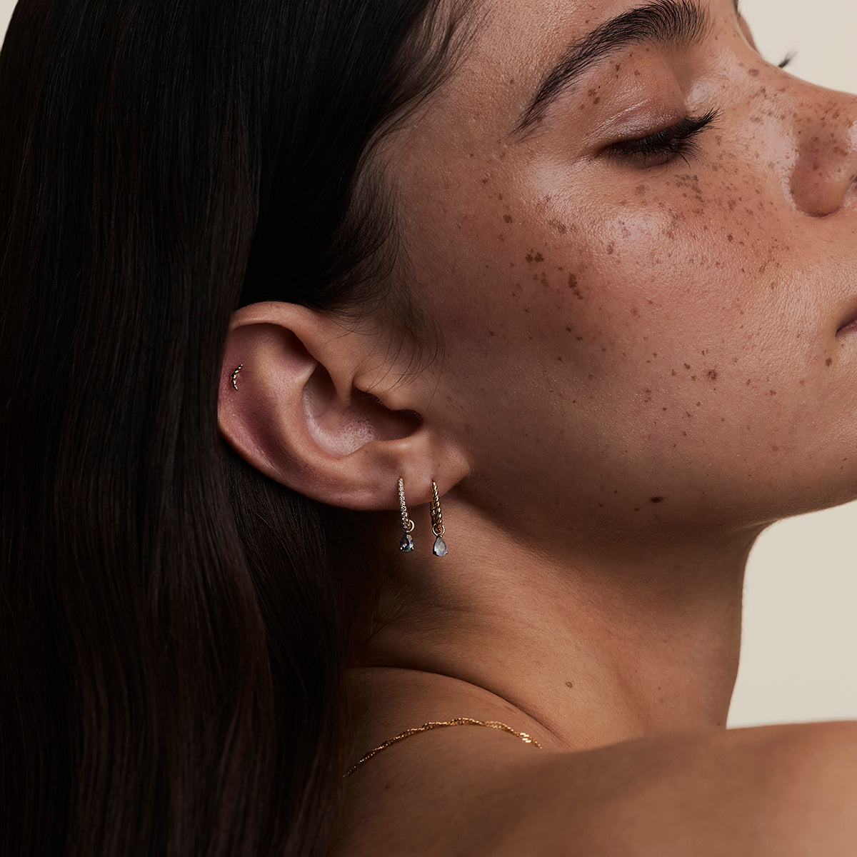 Alexandrite June Earring Charm in Solid Gold-Astrid & Miyu