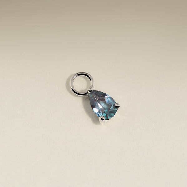 Alexandrite June Earring Charm in Solid White Gold-Astrid & Miyu
