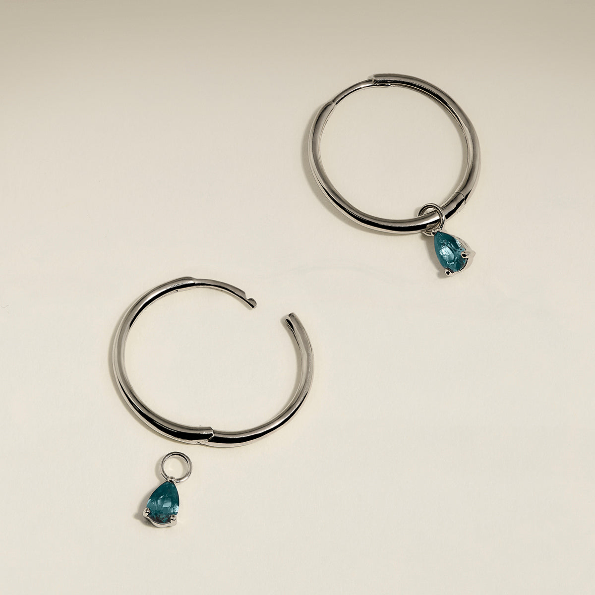 Alexandrite June Earring Charm in Solid White Gold-Astrid & Miyu