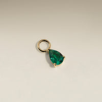 Emerald May Earring Charm in Solid Gold-Astrid & Miyu