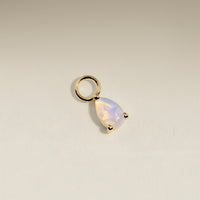 Opal October Earring Charm in Solid Gold-Astrid & Miyu