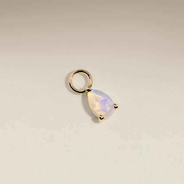 Opal October Earring Charm in Solid Gold-Astrid & Miyu