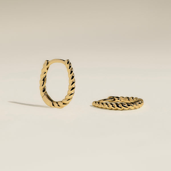 Rope Huggies in Solid Gold-Astrid & Miyu