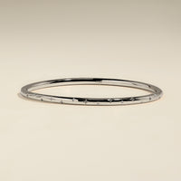 Cosmic Dome Bangle in Silver-Astrid & Miyu