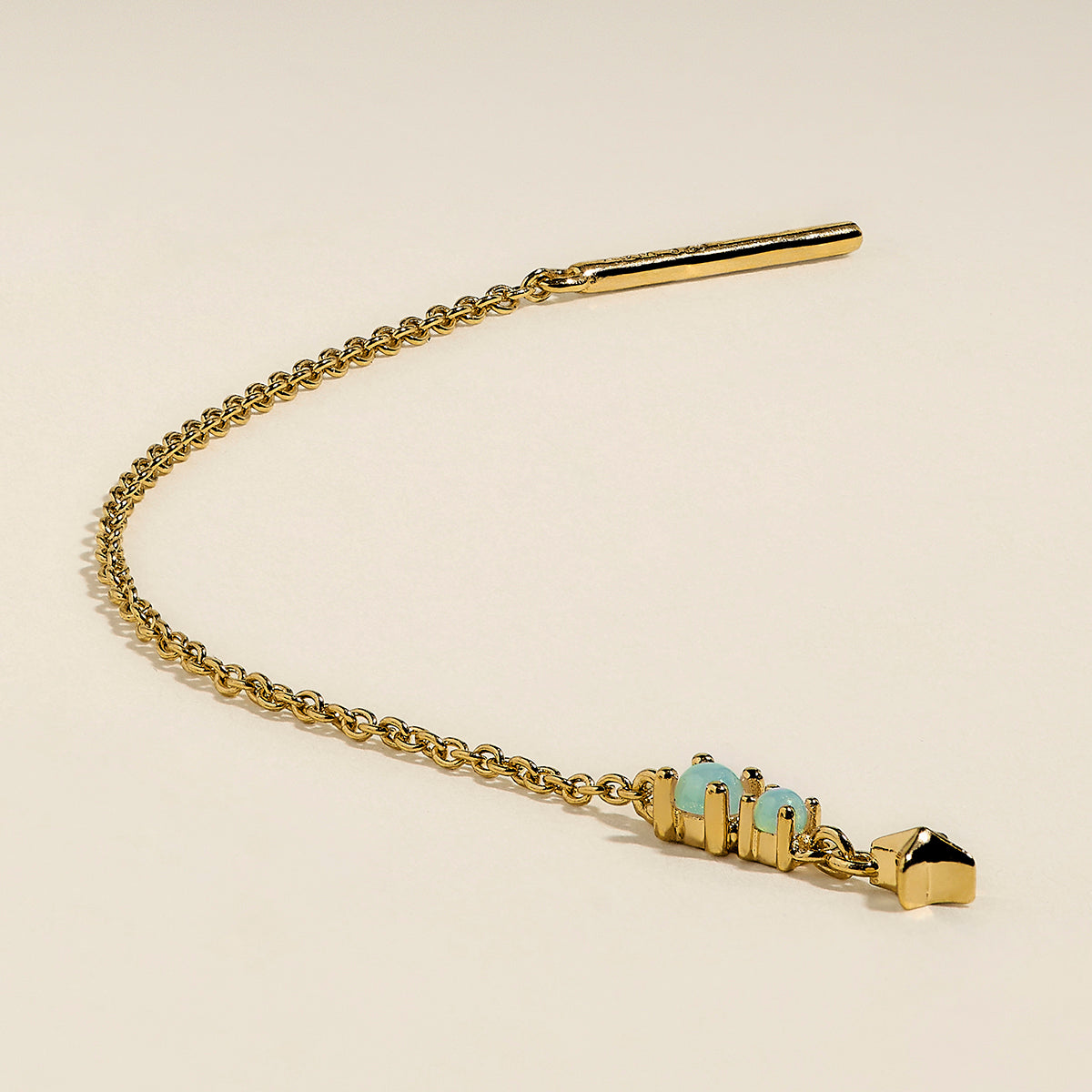 Cosmic Opal Thread Earrings in Gold-Astrid & Miyu