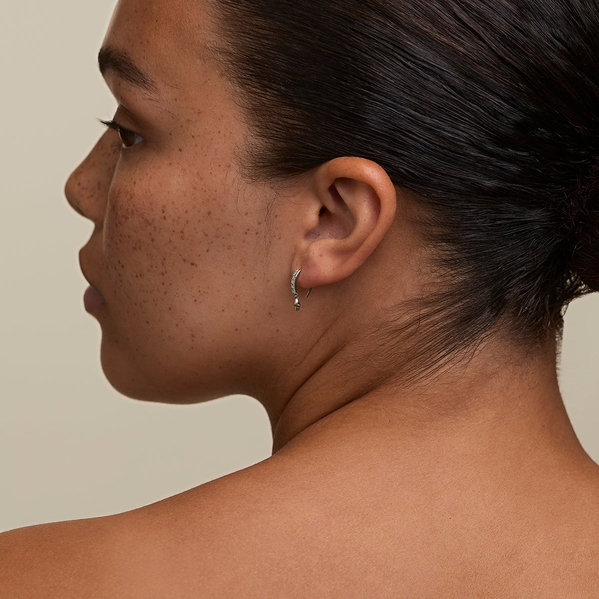Cosmic Opal Hook Earrings in Silver-Astrid & Miyu