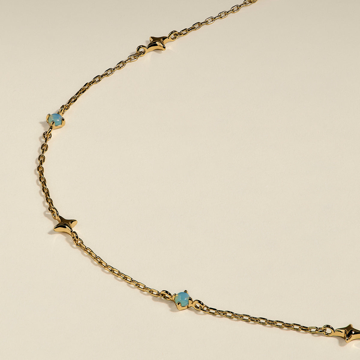 Cosmic Opal Charm Necklace in Gold-Astrid & Miyu