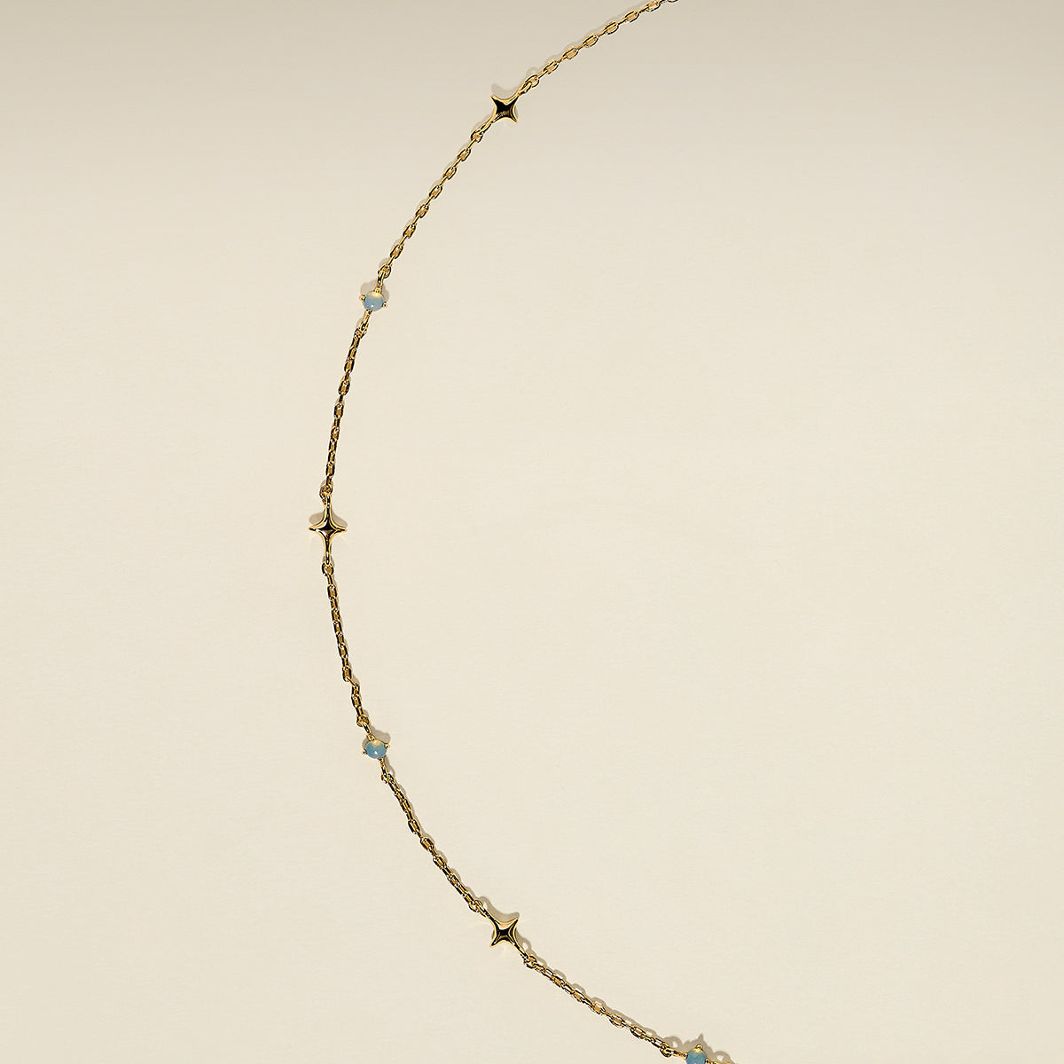 Cosmic Opal Charm Necklace in Gold-Astrid & Miyu