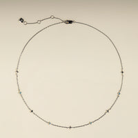 Cosmic Opal Charm Necklace in Silver-Astrid & Miyu