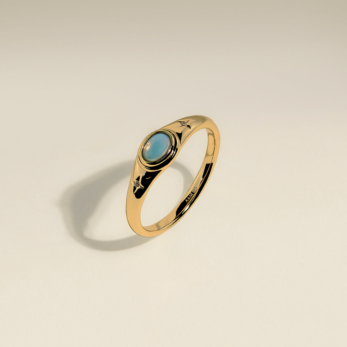 Cosmic Opal Cocktail Ring in Gold-Astrid & Miyu