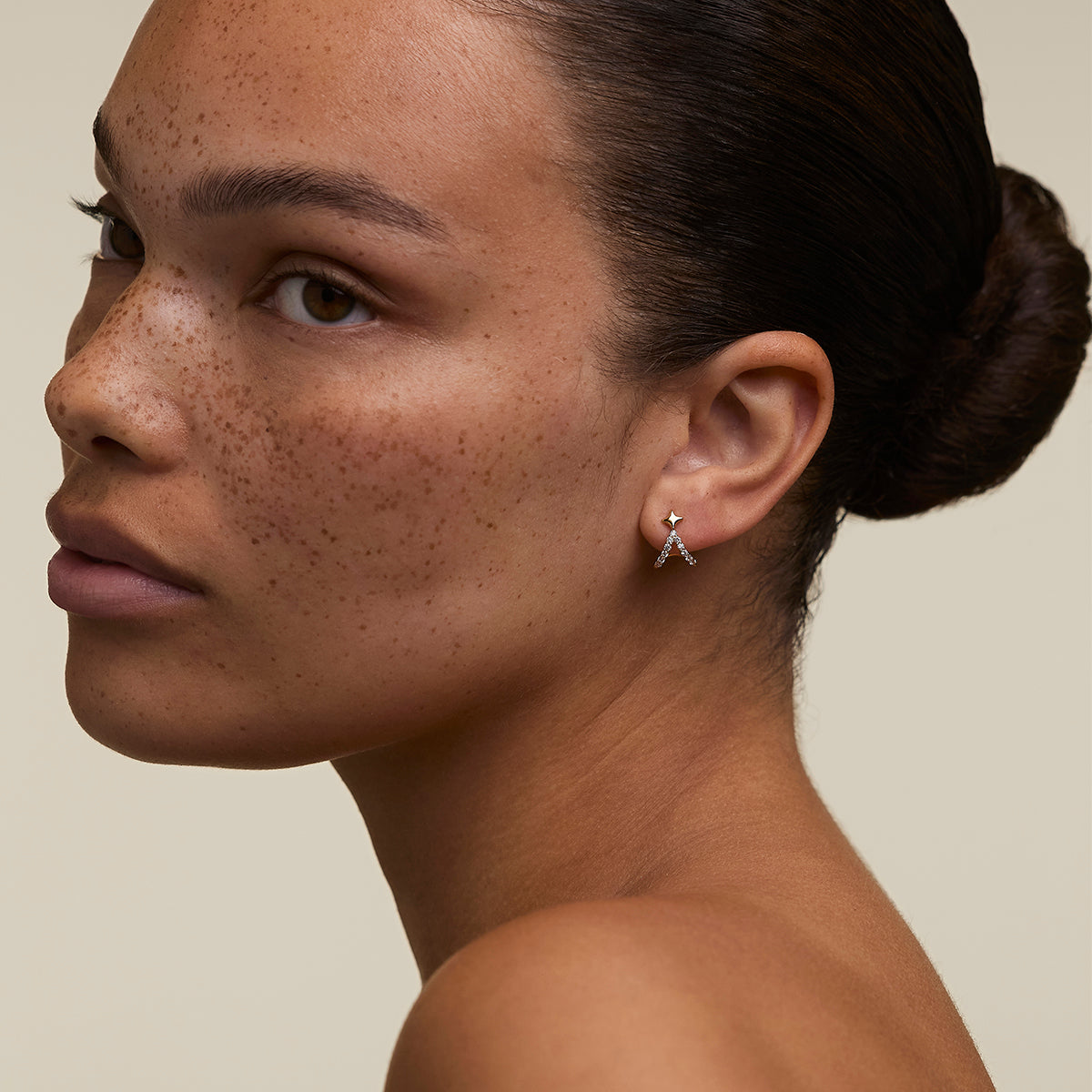 Cosmic Star Illusion Studs in Gold-Astrid & Miyu