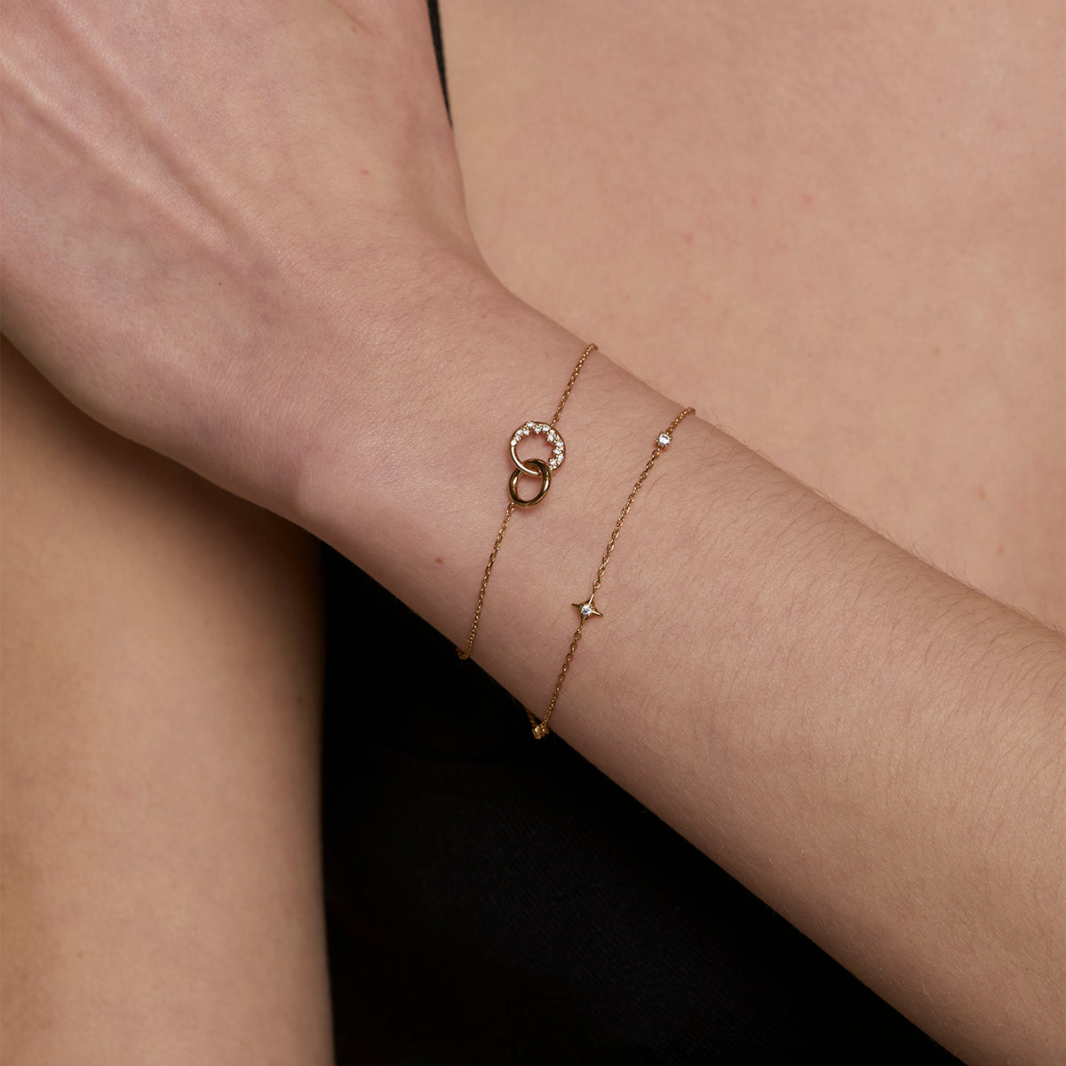 Celestial Bracelet Stacking Set in Gold-Astrid & Miyu