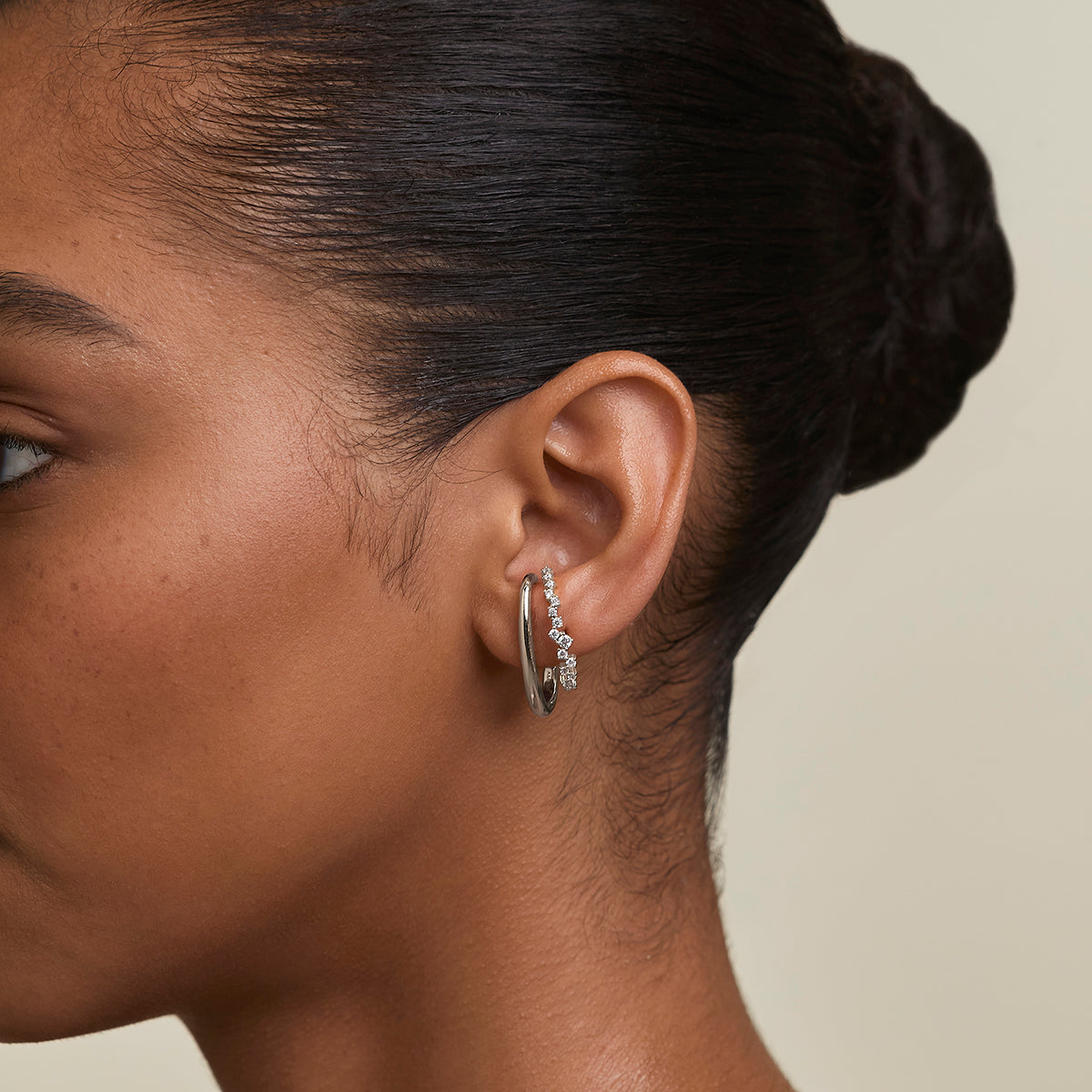 Orbit Studs Stacking Set in Silver-Astrid & Miyu