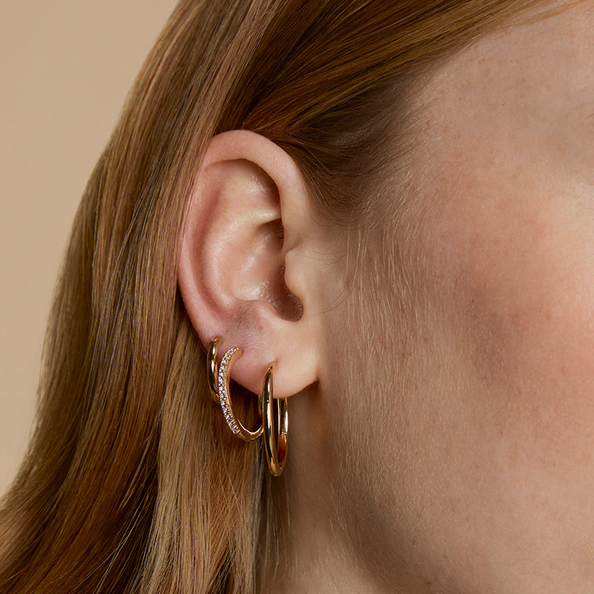 Essential Hoops Stacking Set in Gold-Astrid & Miyu