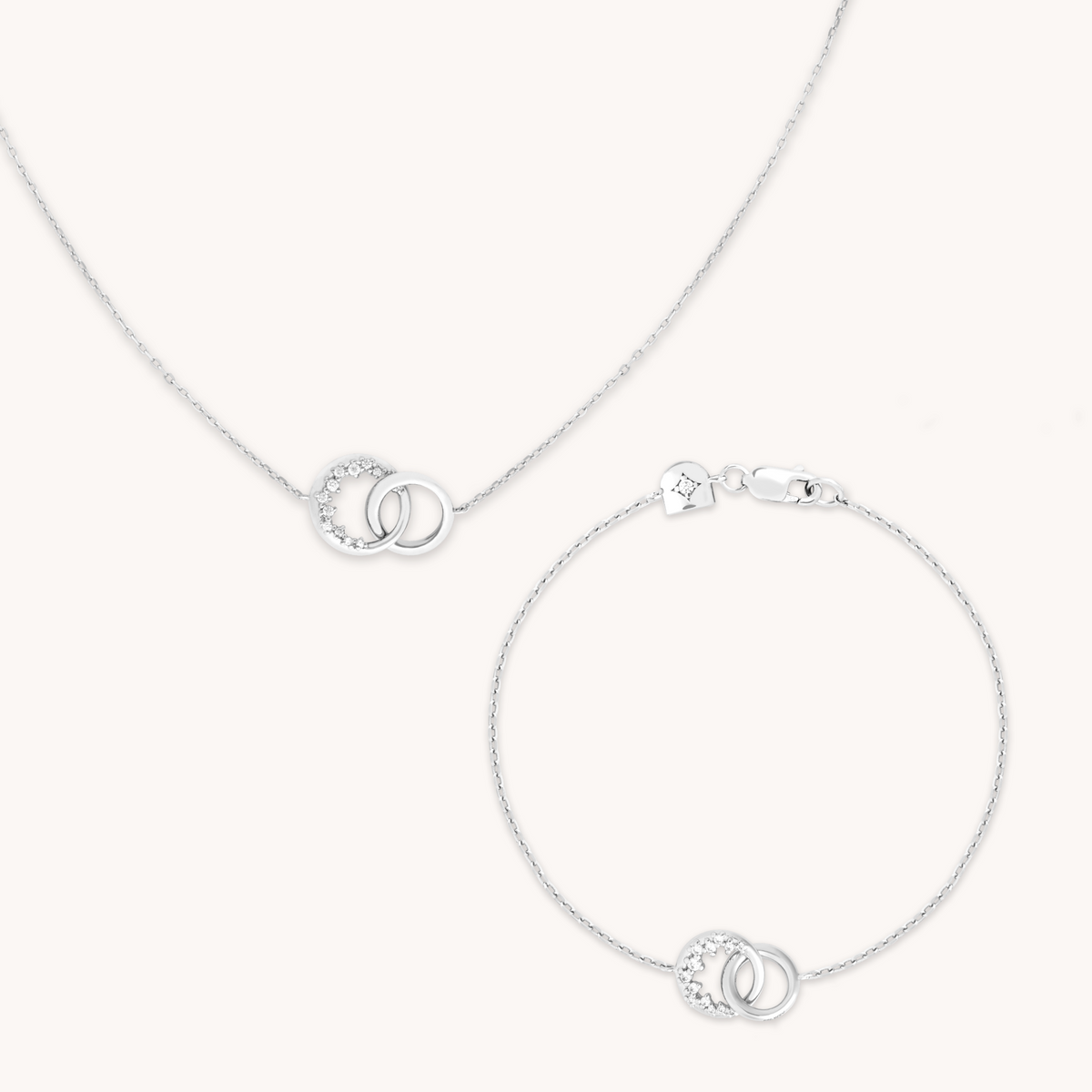 Orbit Pendant Stacking Set in Silver-Astrid & Miyu