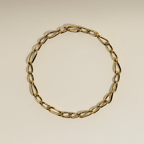 Infinite Slim Chain Bracelet in Gold-Astrid & Miyu