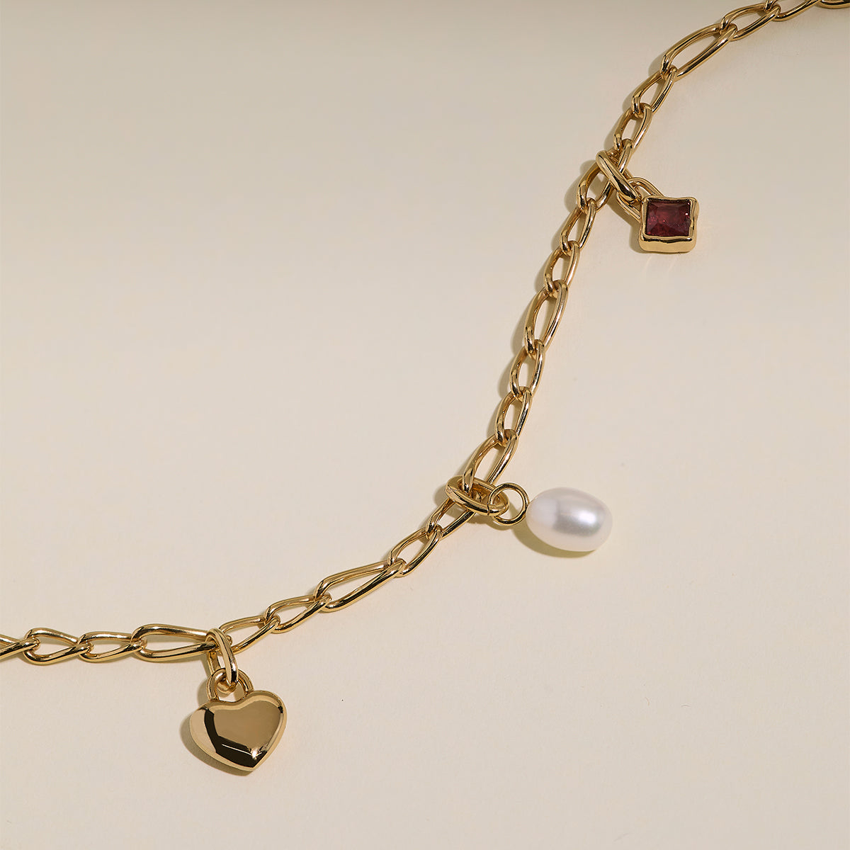 Infinite Slim Chain Bracelet in Gold-Astrid & Miyu