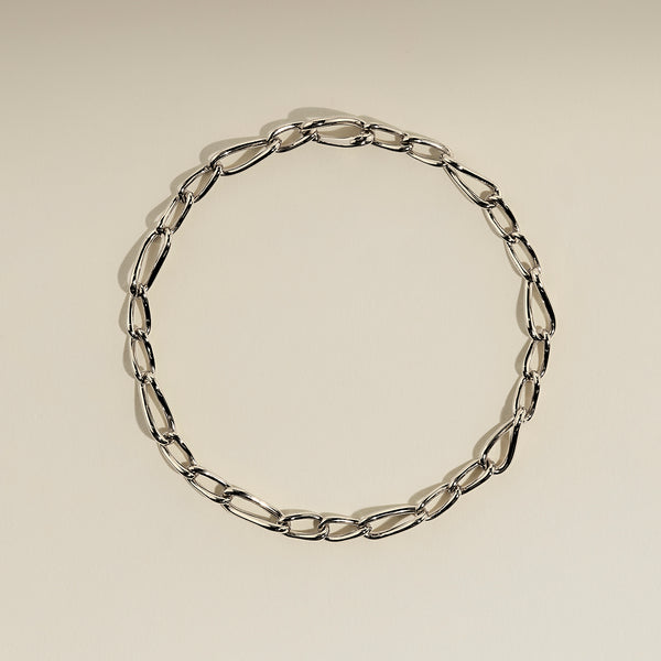 Infinite Slim Chain Bracelet in Silver-Astrid & Miyu