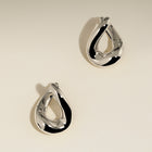 Molten Hoops in Silver-Astrid & Miyu