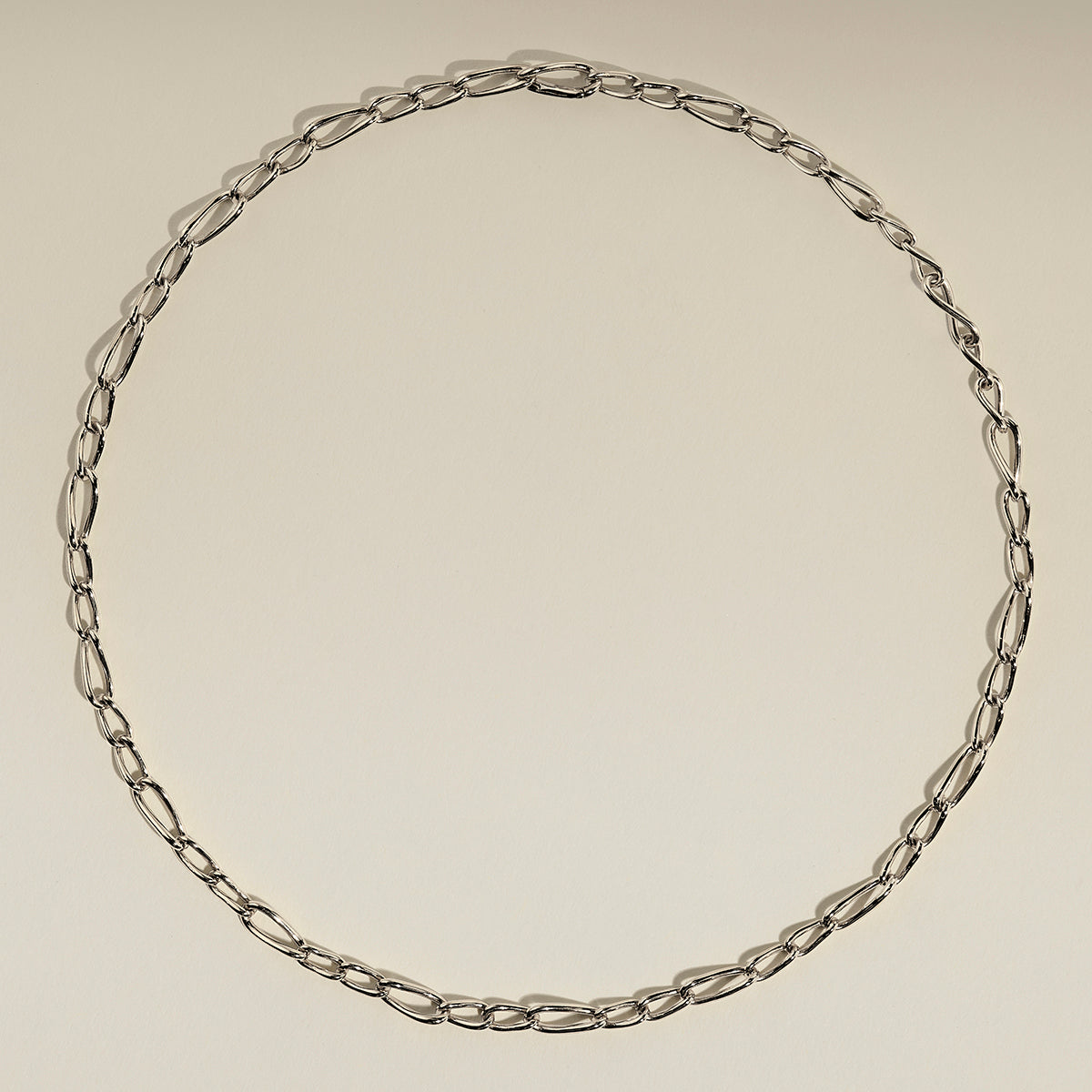Infinite Slim Chain Necklace in Silver-Astrid & Miyu