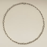Infinite Slim Chain Necklace in Silver-Astrid & Miyu