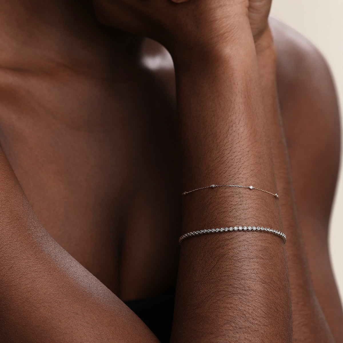 Mayfair Chain Bracelet in Solid Gold-Astrid & Miyu