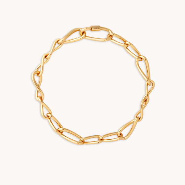 Infinite Chain Bracelet in Gold-Astrid & Miyu