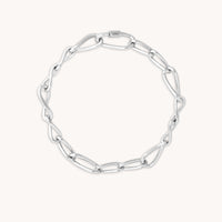Infinite Chain Bracelet in Silver-Astrid & Miyu