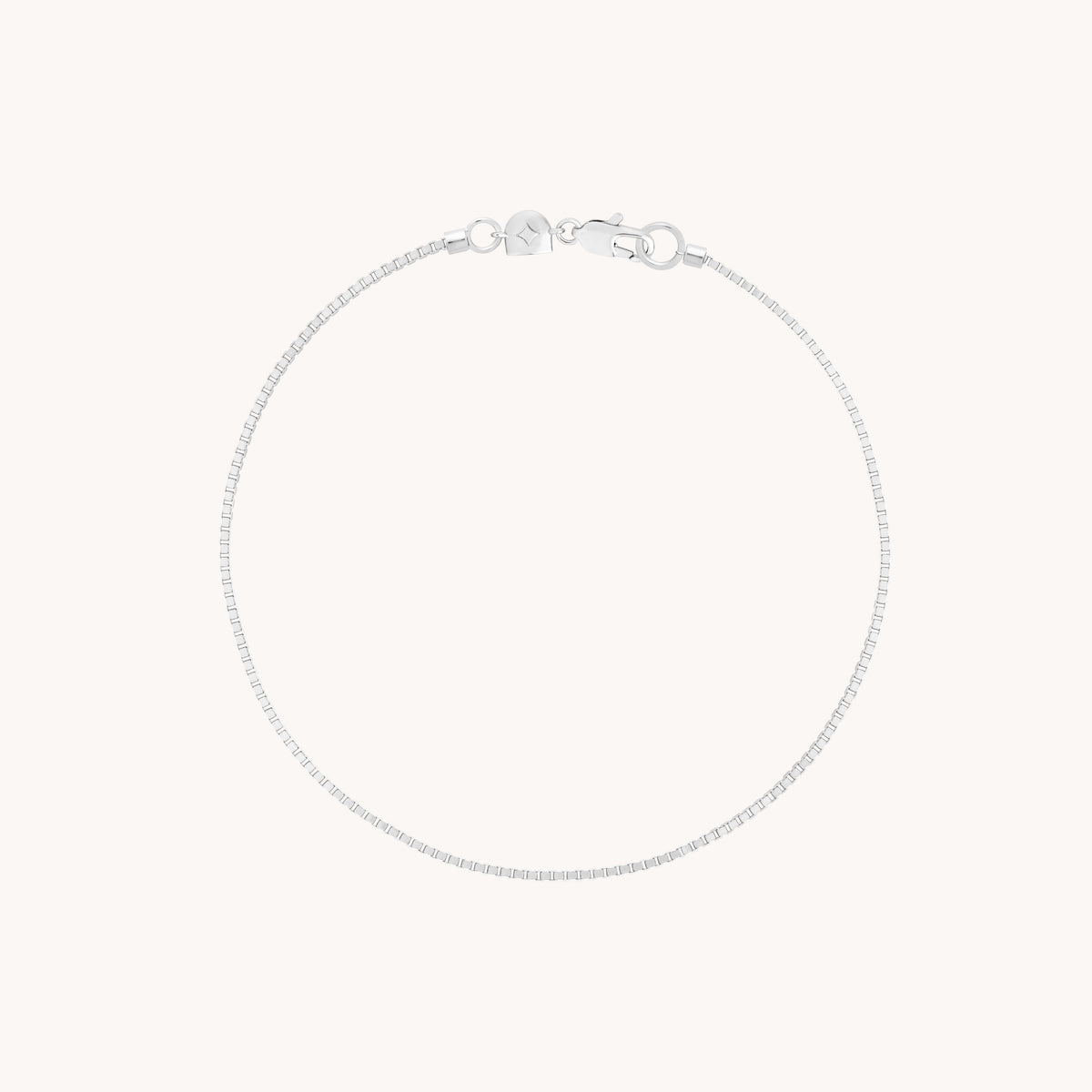 Essential Box Chain Bracelet in Silver-Astrid & Miyu