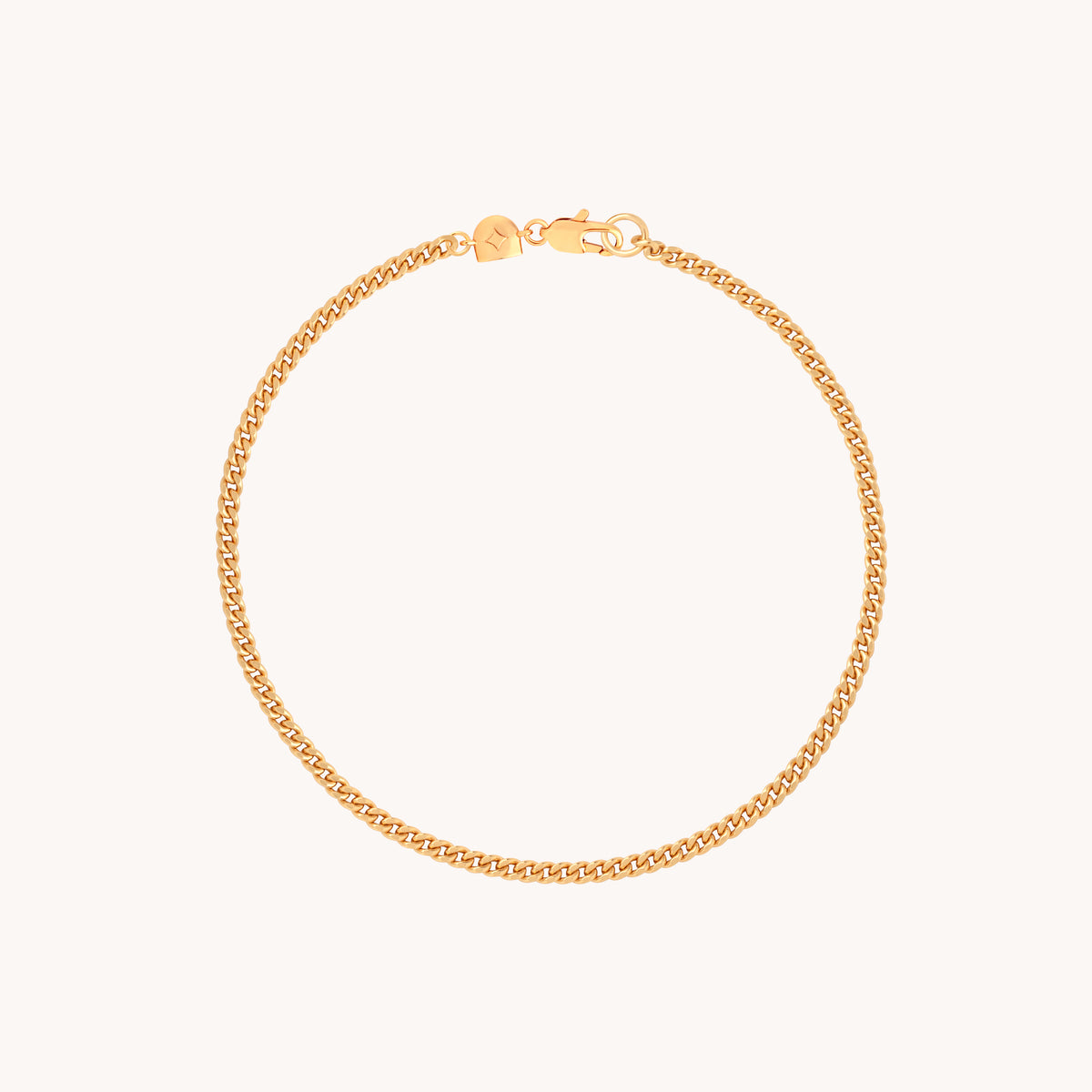 Essential Curb Chain Bracelet in Gold-Astrid & Miyu