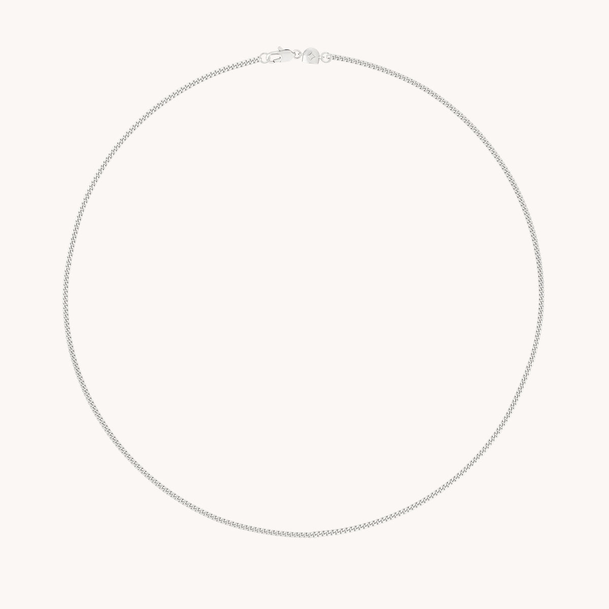 Essential Curb Chain Necklace in Silver-Astrid & Miyu