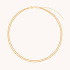 18k Gold Plated Jewellery - Illusion Twist Double Chain Necklace in Gold - Chain Necklace - Astrid & Miyu