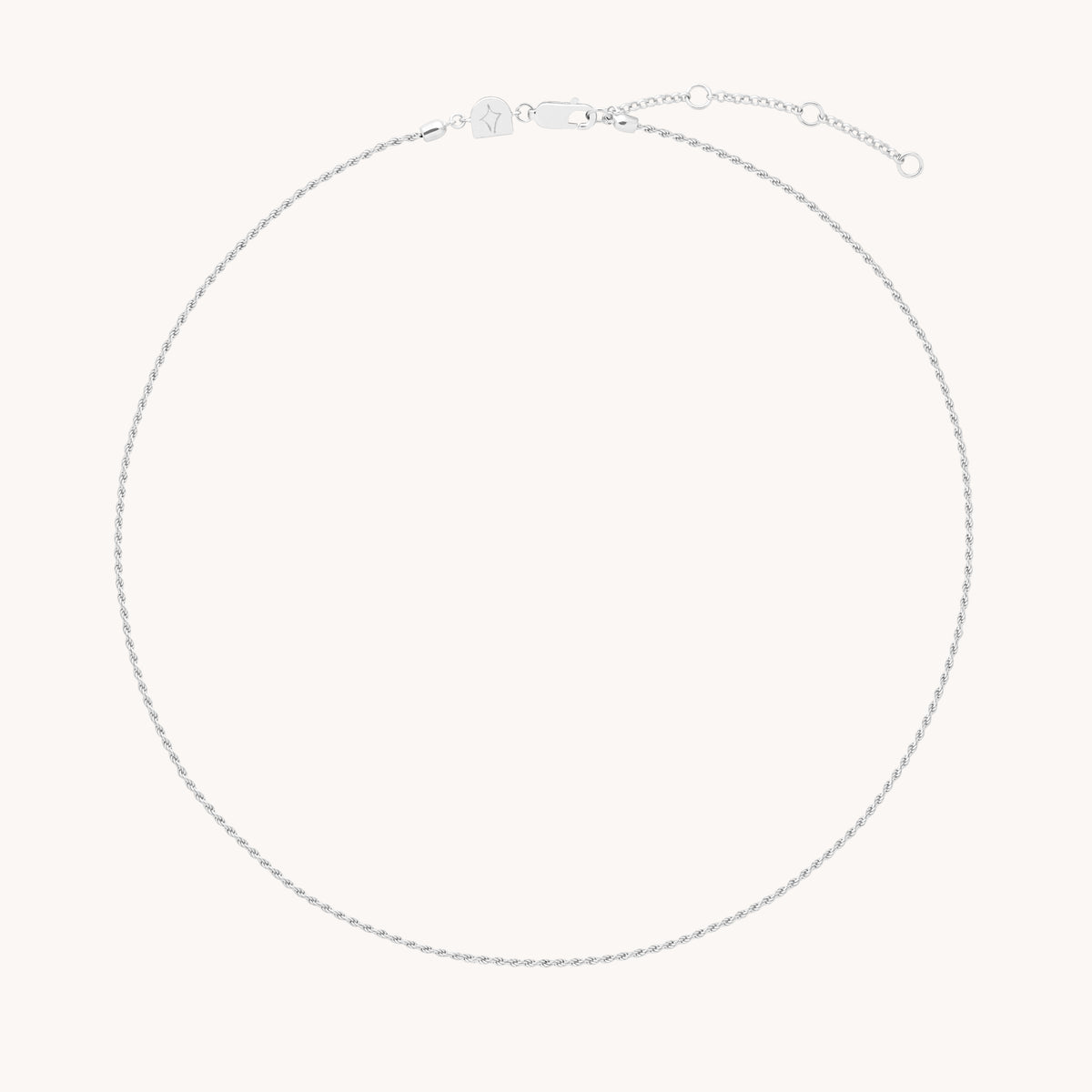 Charm Compatible Necklaces & Bracelets - Essential Rope Chain Necklace in Silver - Chain Necklace - Astrid & Miyu