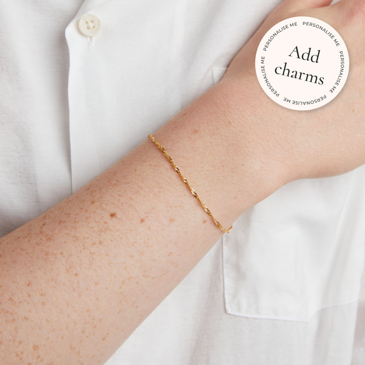 Bracelets - Bold Astrid Chain Bracelet in Solid Gold - Bracelets - Astrid & Miyu