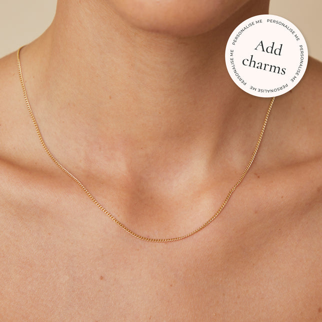 Charm Compatible Necklaces & Bracelets - Bold Miyu Chain Necklace in Solid Gold - Necklaces - Astrid & Miyu