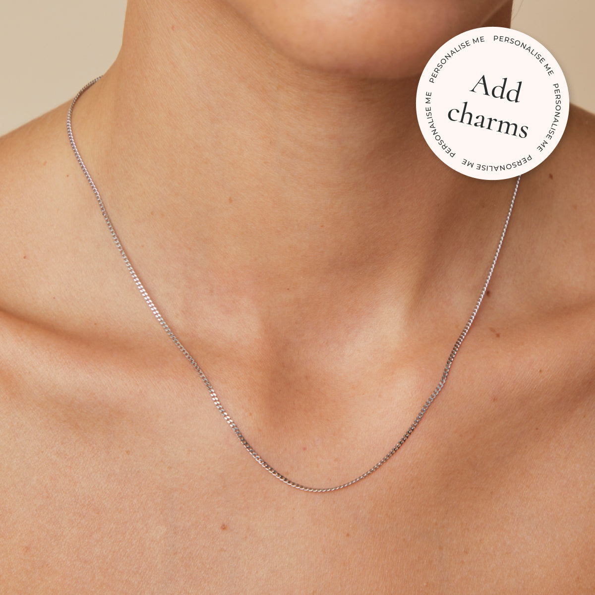 Charm Compatible Necklaces & Bracelets - Bold Miyu Chain Necklace in Solid White Gold - Necklaces - Astrid & Miyu