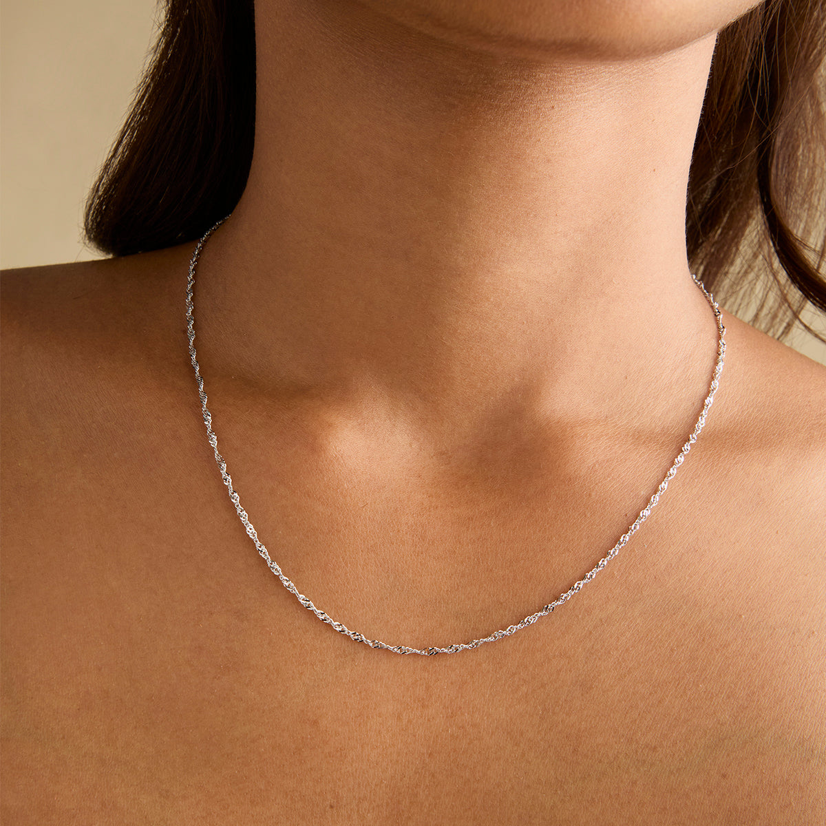 Charm Compatible Necklaces & Bracelets - Bold Astrid Chain Necklace in Solid White Gold - Necklaces - Astrid & Miyu