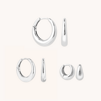 Bold Zodiacs & Zodiac Gift Sets - Dome Gift Set in Silver - Stacking Sets - Astrid & Miyu