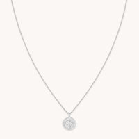 Gemini Zodiac Pendant Necklace in Silver