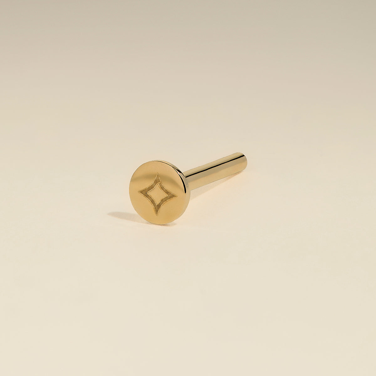 Piercing Post in Solid Gold-Astrid & Miyu
