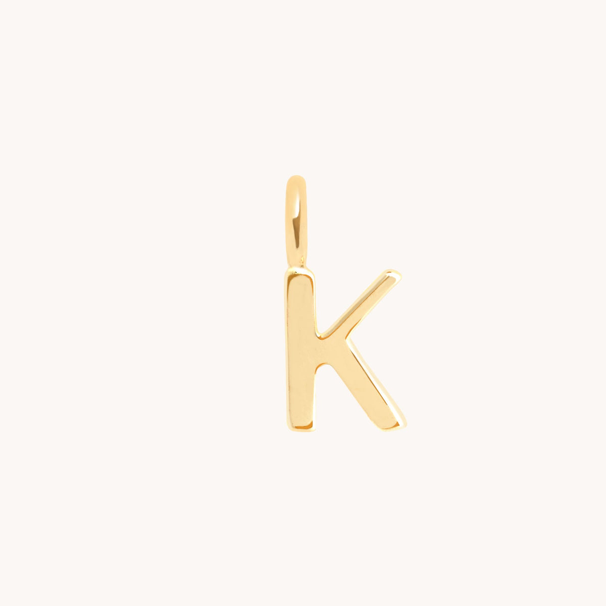 Initial Charms - K Initial Charm 9k Gold - Welding Charm - Astrid & Miyu