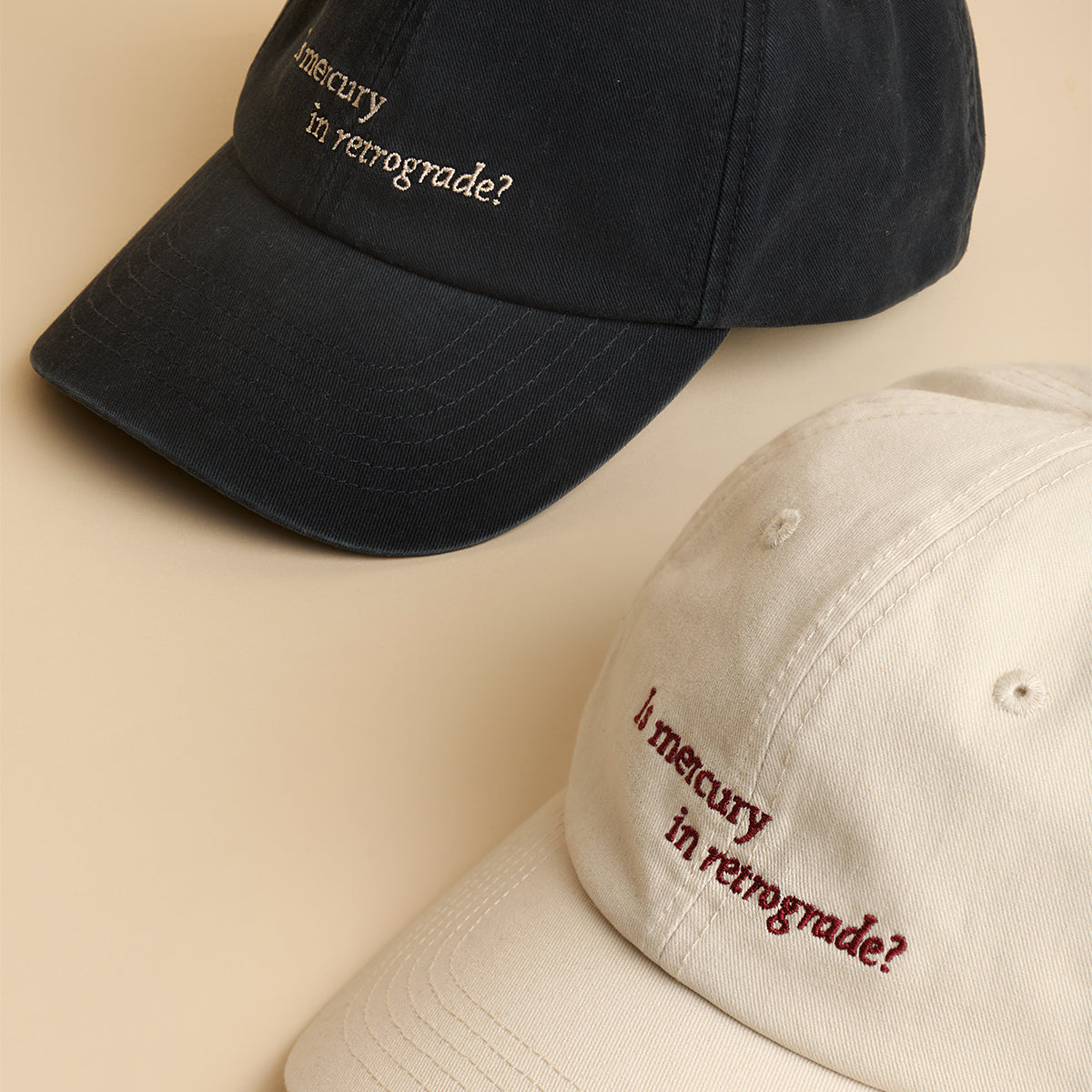 Mercury in Retrograde Cap in Dark Blue-Astrid & Miyu