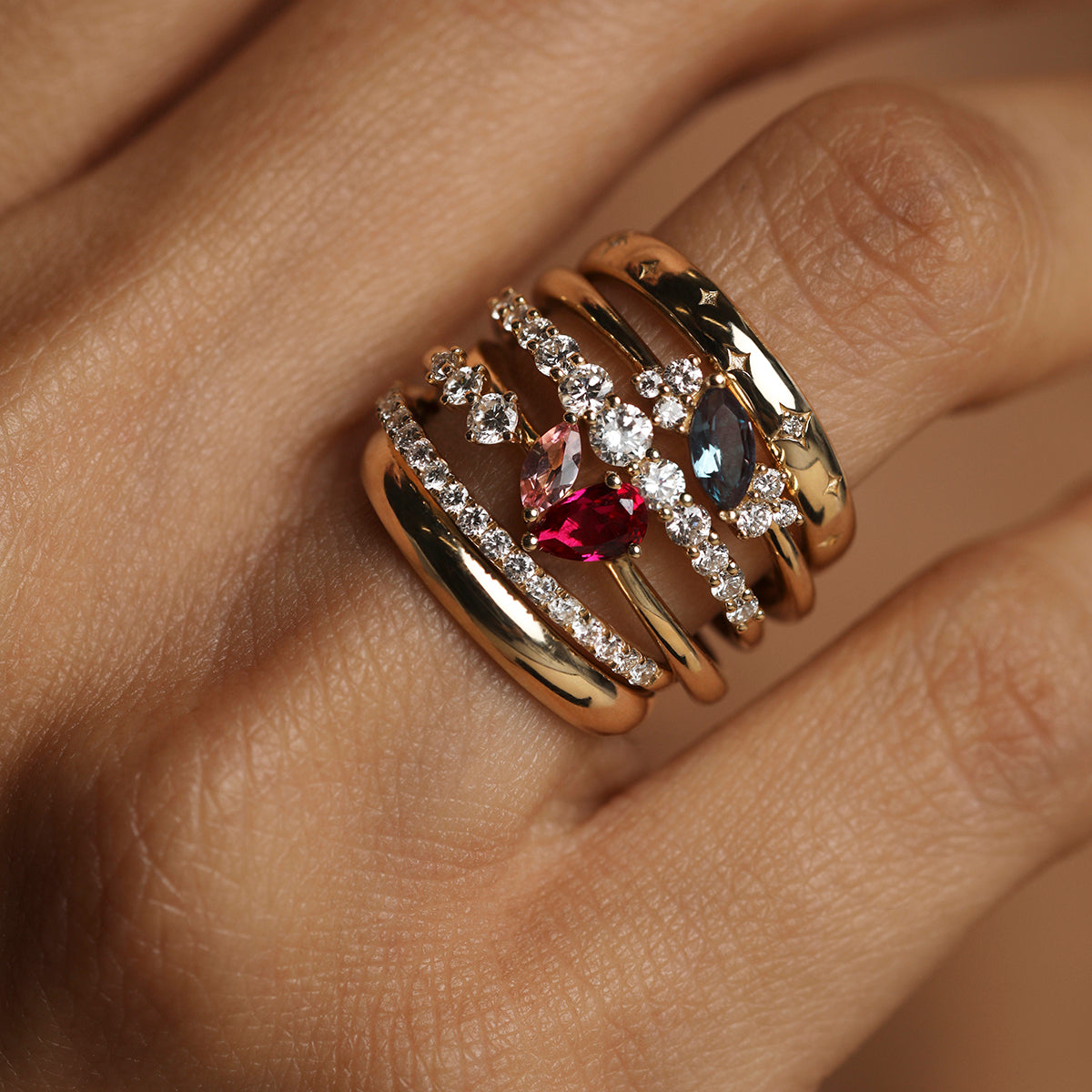 Astrid et Miyu Milestone Ring in Solid Gold-Astrid & Miyu