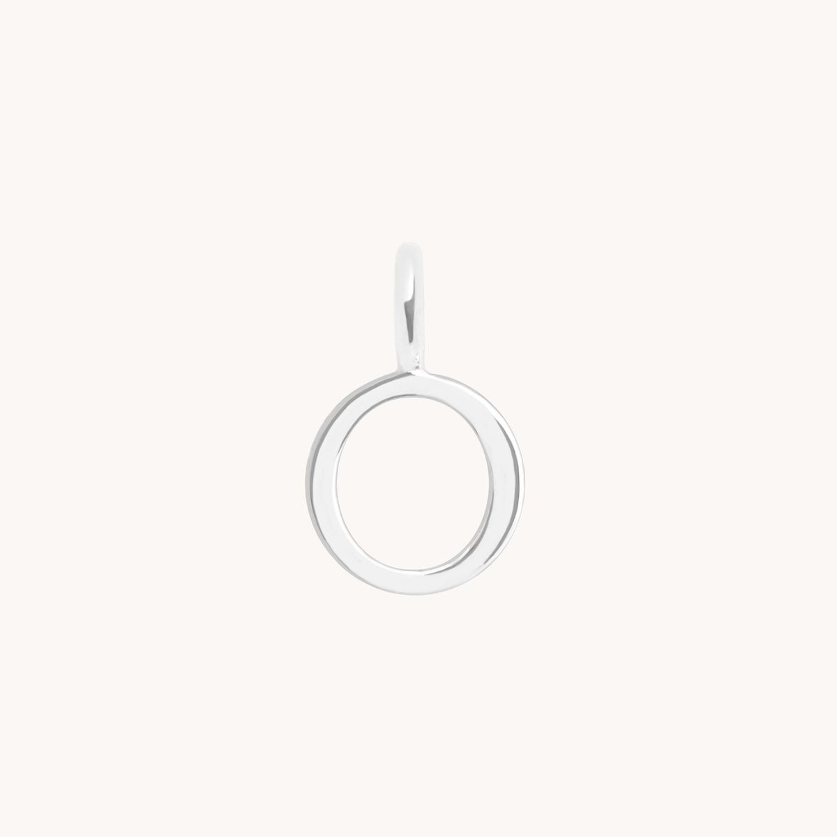 Initial Charms - O Initial Charm 9k White Gold - Welding Charm - Astrid & Miyu
