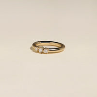 Diamond Triology Seamless Piercing Hoop in Solid Gold-Astrid & Miyu