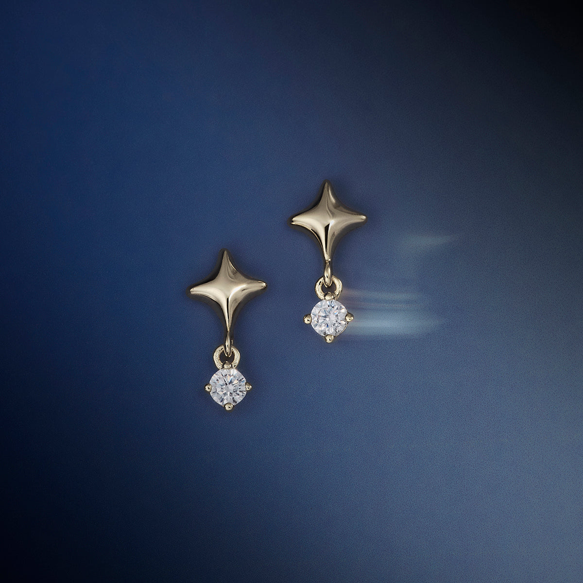 Cosmic Star Charm Studs Cracker in Silver-Astrid & Miyu