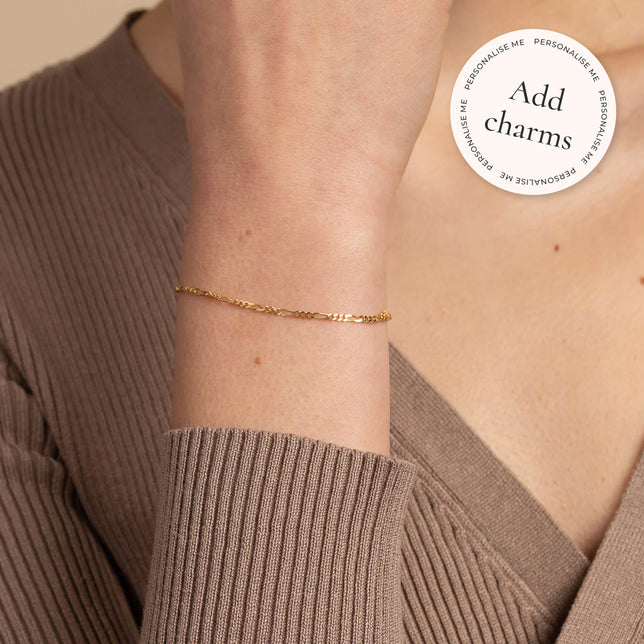 Bracelets - Soho Chain Bracelet in Solid Gold - - Astrid & Miyu